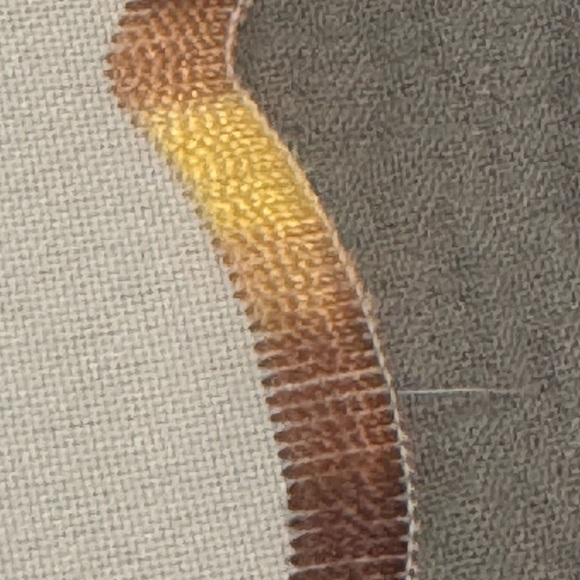 VTG Floral Embroidered Tablecloth 70’s 80’s golds, tans and greens 55 x 58” - Picture 8 of 10